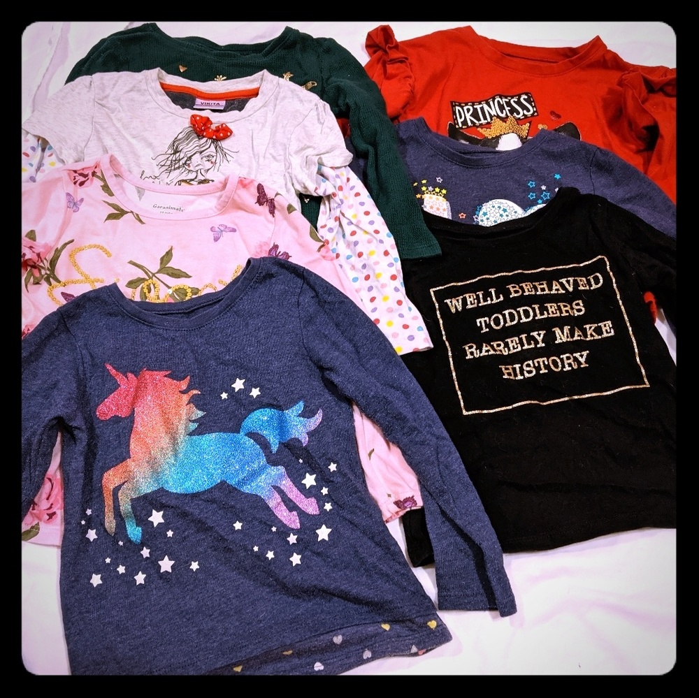 Lot of girls 3T long sleeve tees